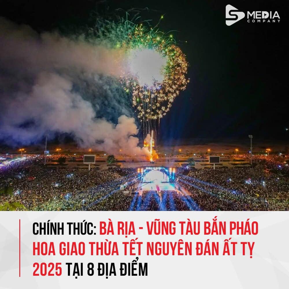 Tổ chức chương trình nghệ thuật và bắn pháo hoa đón giao thừa dịp Tết Nguyên đán năm 2025